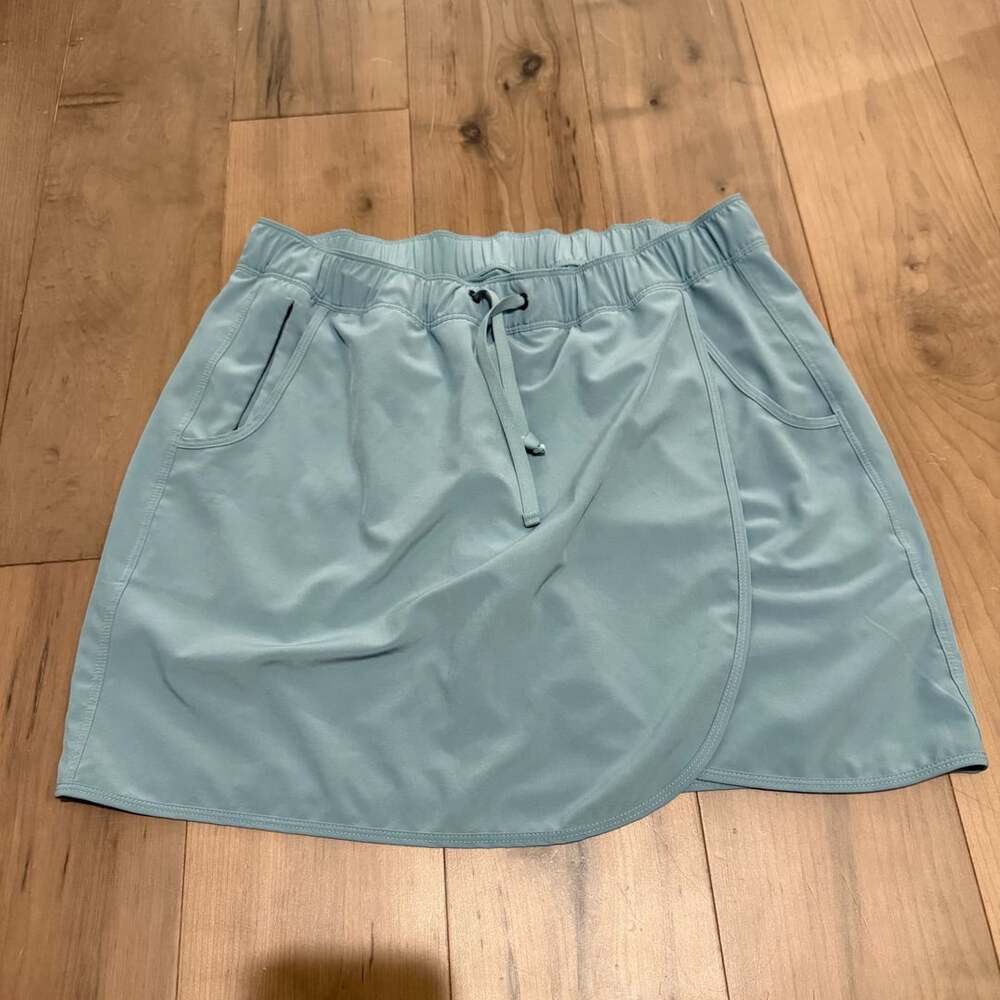 Patagonia Fleetwith Skort Size L Blue Outdoor Athletic Pocket